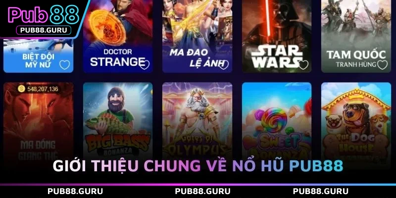 Giới thiệu chung về nổ hũ PUB88