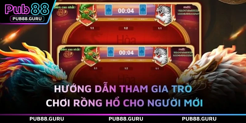 Hướng dẫn tham gia trò chơi Rồng Hổ cho người mới
